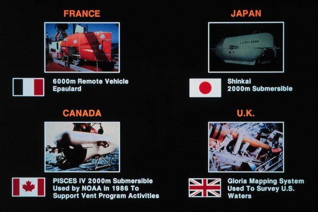 Undersea technologies from other countries. Picture