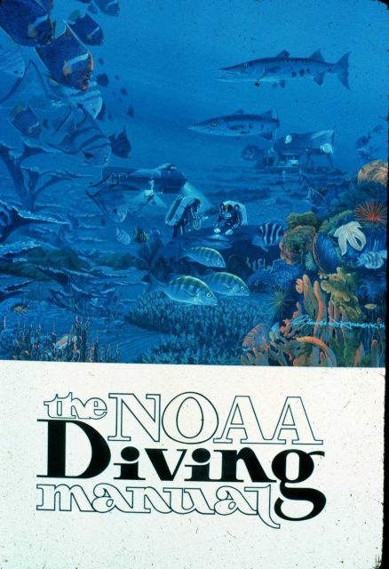 1975 cover of the NOAA Dive Manual. Picture