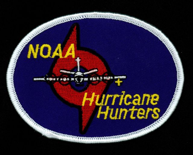 NOAA Hurricane Hunters patch signifying the NOAA mission to conduct research in hurricanes and warn the public of potential hurricane hazards Picture