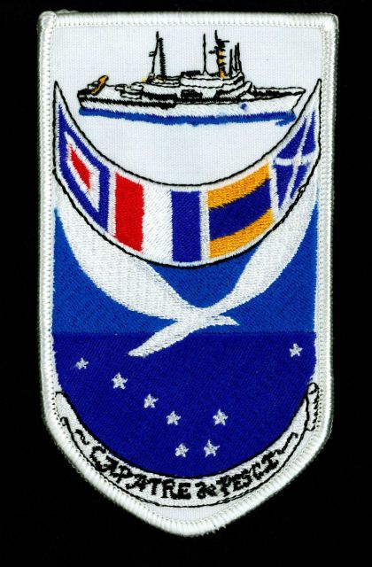 NOAA Ship MILLER FREEMAN patch reflecting its mission to study fish. Picture