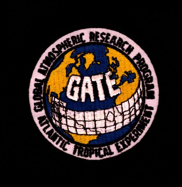 Patch commemorating the Global Atmospheric Research Program Atlantic Tropical Experiment, an early 1970's project. Picture