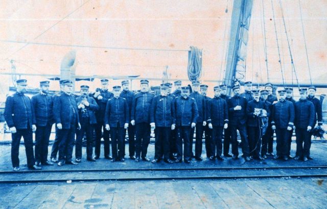 Officers of the Coast and Geodetic Survey Steamer PATHFINDER at Dutch Harbor, Unalaska, during the summer of 1901 Picture