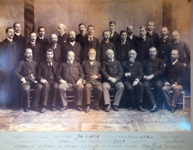 Coast and Geodetic Survey Assistants and Superintendent Mendenhall at Geodetic Conference in 1894 Picture