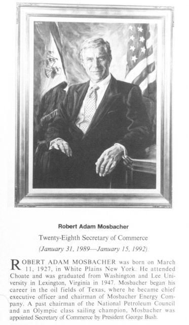 Robert Adam Mosbacher, 1927-, twenty-eighth Secretary of Commerce. Picture