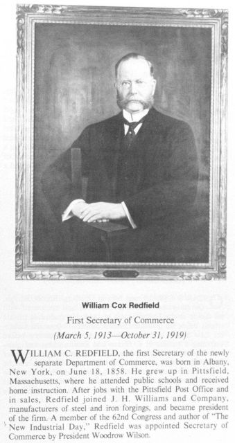 William Cox Redfield, 1858 - , first Secretary of Commerce. Picture