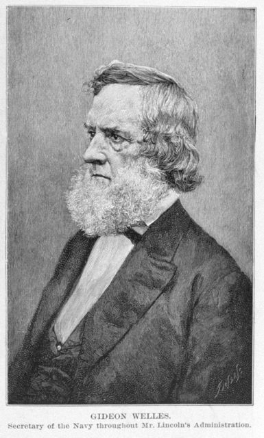 Gideon Welles, Secretary of the Navy throughout the Civil War. Picture