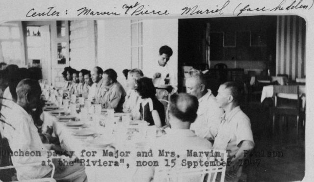 Luncheon party for Major Marvin Paulson and his wife upon occasion of transfer back to the U.S Picture