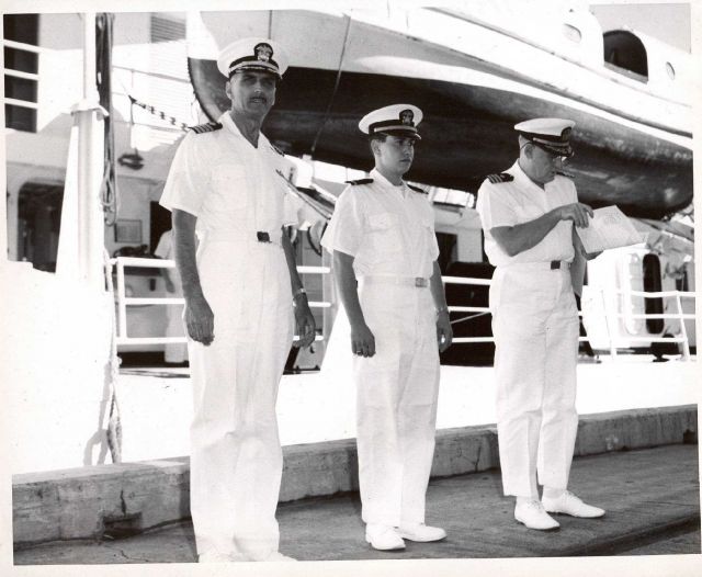 Captain Wardwell, Ensign Kotler, and Commander Whipp. Picture