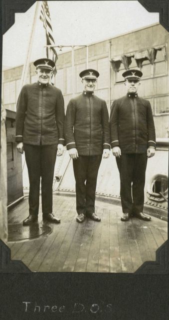 Three deck officers on the SURVEYOR Picture