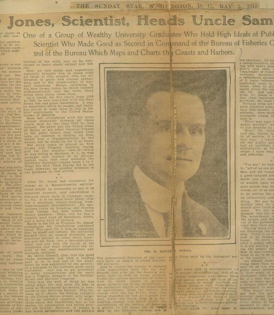 Newspaper article on Ernest Lester Jones.-2 Picture