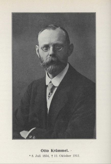 Otto Krummel, German geographer and oceanographer (1854-1912.) Picture