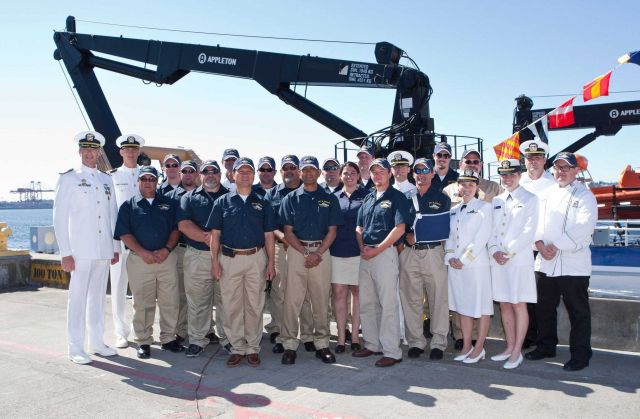 Officers and crew of NOAA Ship BELL M Picture