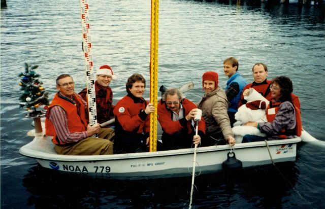Holiday greeting card of Pacific Operations Group, the Pacific tides party Picture