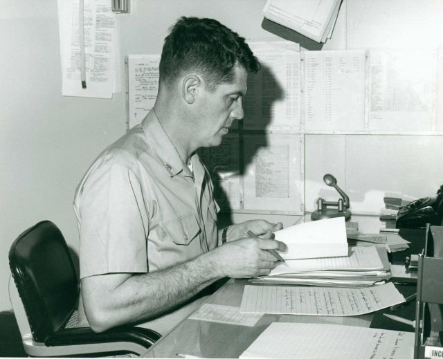 Commander William Randall, executive officer of the USC&GS Ship OCEANOGRAPHER. Picture
