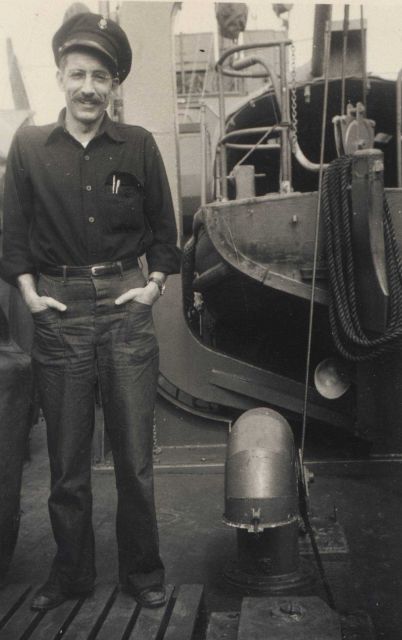 Chief yeoman Harold Eby on the DERICKSON Picture