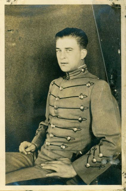 Carl Mast as member of Army Corps of Cadets at Virginia Polytechnic Institute, prior to graduation and entering USC&GS. Picture