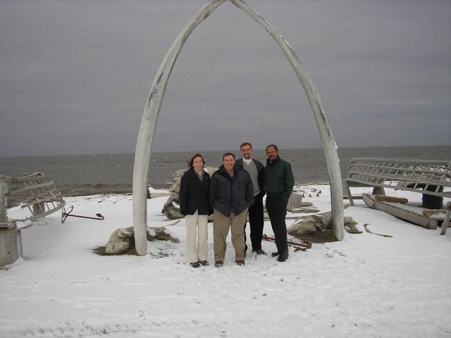 Greetings from the beach at Barrow, Alaska. Picture