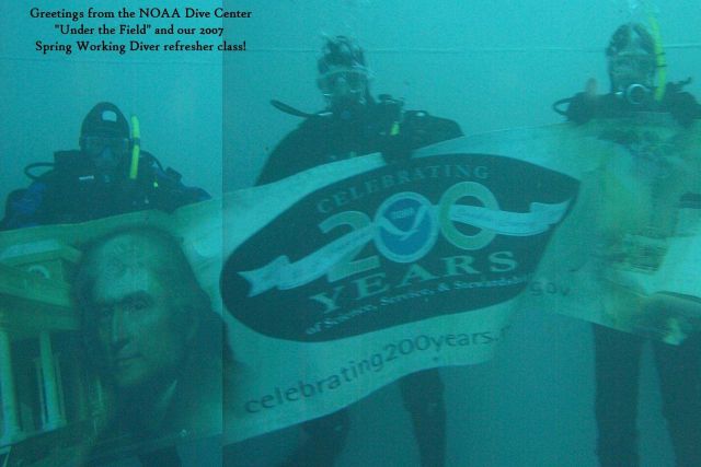 Greetings from the NOAA Diving Program headquartered at the NOAA Diving Center Picture