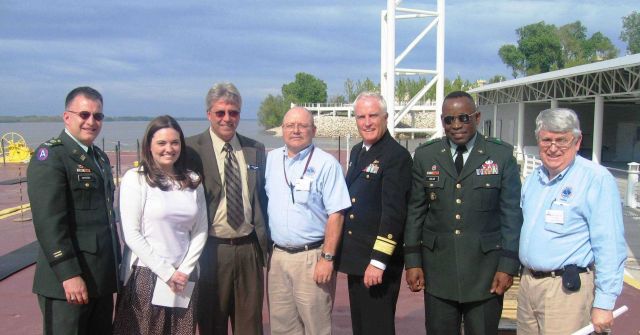 Greetings from the Mississippi River from members of the Mississippi River Commission and visiting NWS personnel from the Memphis NWSFO Picture
