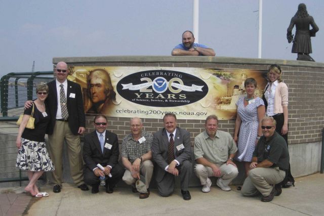 Celebrating 200 years of science and service by dedicating NOAA's 200th operational tide gage, part of the National Water Level Observation Network, a Picture