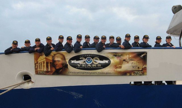 Greetings from the Basic Officer Training Class 111 at the United States Merchant Marine Academy Picture