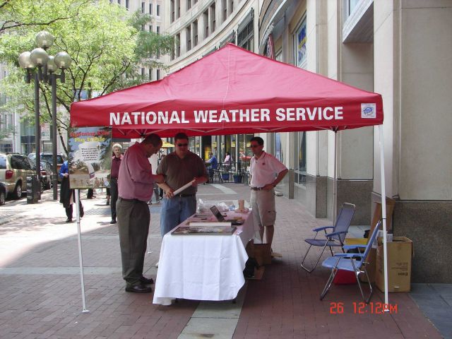 In June the Indianapolis Weather Forecast Office hosted a lightning safety awareness week event on Monument Circle in downtown Indianapolis Picture