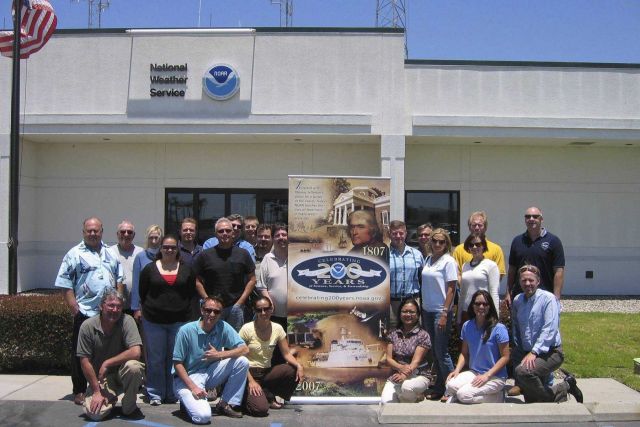 200th Celebration Greetins from Southern California! Staff of the National Weather Service Forecast Office for Los Angeles region and staff from the C Picture