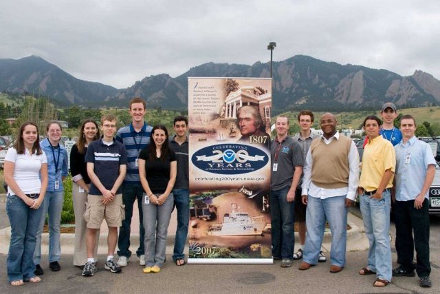 Greetings from this year's student scholars assigned to Boulder Labs Picture