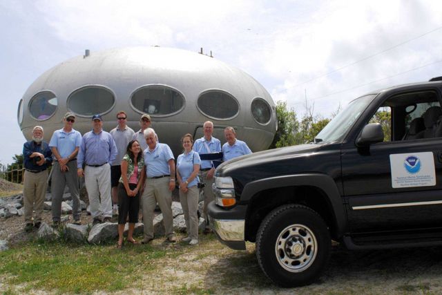 The Monitor National Marine Sanctuary Advisory Council being observed by aliens at Cape Hatteras Picture