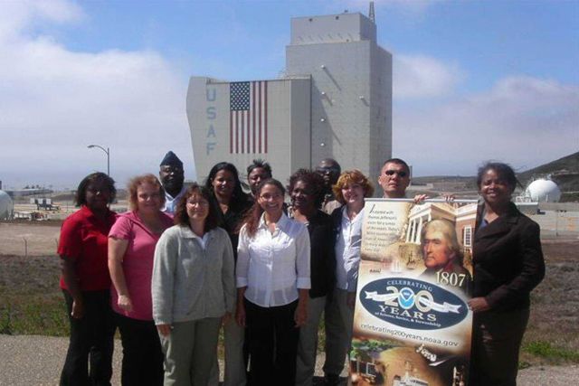 Representatives from the NPOESS Integrated Program Office Management Operations Division recently visited Vandenberg Air Force Base in California to l Picture