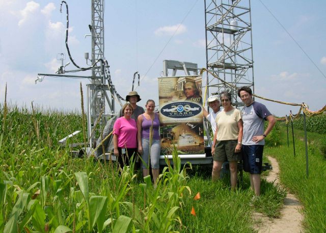 Greetings from the (corn) field! The Air Resources Laboratory is collaborating with the U.S Picture