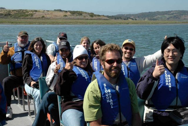 Personnel from the NOAA Marine Protected Area (MPA) Center visit the MPA located at the center of the Monterey Day coastline, the Elkhorn Slough Natio Picture