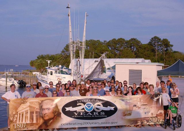 The NOAA Fisheries Laboratory in Panama City, Florida held an open house to commemorate NOAA's 200th Celebration Picture