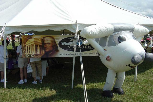 NOAA's National Weather Service in Indianapolis, Indiana hosted a display booth at the Indianapolis Air Show Picture
