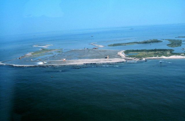 The Gulf of Mexico at the west end of the project. Picture