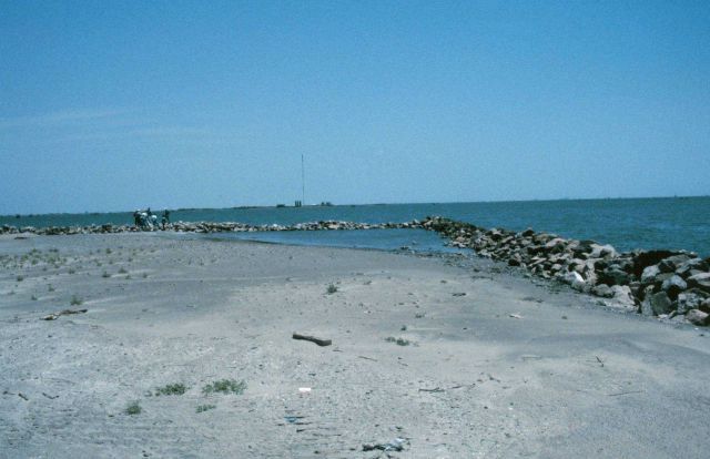 This view shows a southeast exposure where areas of erosion are evident. Picture