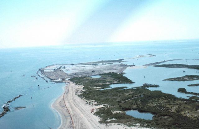 An aerial view of the West End of East Timbalier Island. Picture