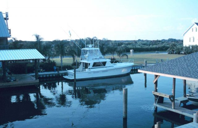 A pleasure boat at nearby Port Forchon near East Timbalier Island Picture