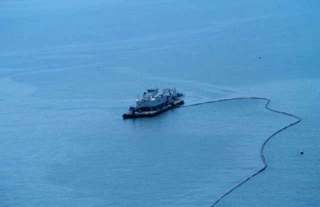 An aerial view of the 