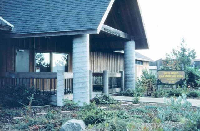 The United Anglers under Tom Furrer's direction raised funds to build a fish hatchery Picture