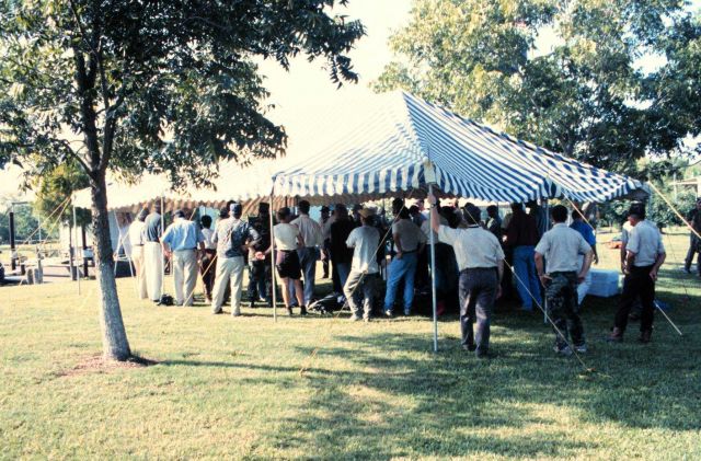 An overview of the dedication for the Big Island restoration project. Picture