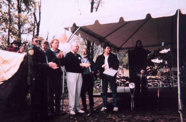 The awards ceremony at the dedication event Picture