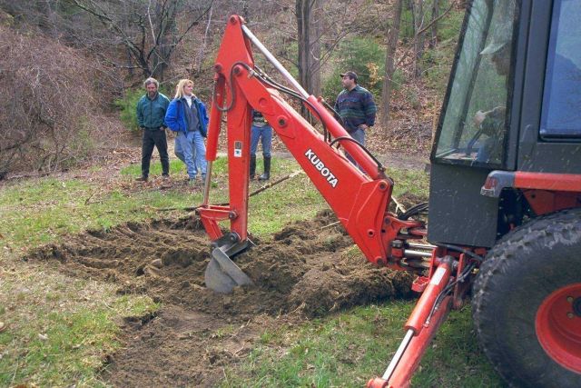 Work begins at the dam to test sediments for contaminants and to uncover any significant artifacts of historical significance. Picture