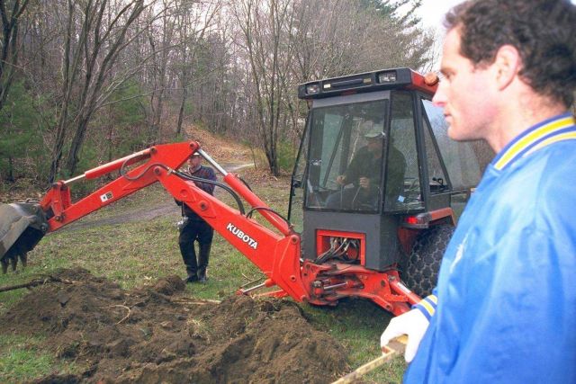 Work begins at the dam to test sediments for contaminants and to uncover any significant artifacts of historical significance. Picture