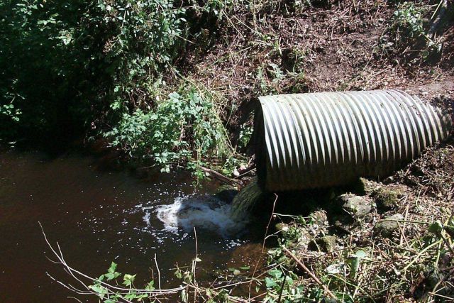 An image of the culvert that was removed and replaced. Picture