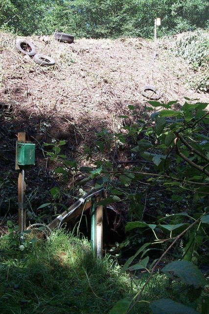 The old roadfill at the Glad Bekken restoration site Picture