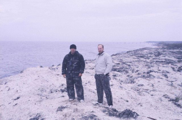 Vincent Cheramie, monitoring manager, and Brian Kendrick, project manager at Mobile Canal, Point Au Fer Island Picture