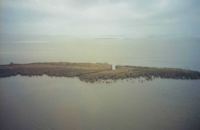 Dixon Bay Island from the air. Picture