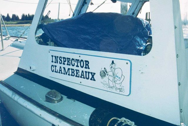 The vessel used by RI DEM to inspect shellfish harvests. Picture