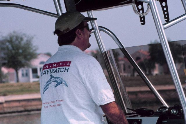 A volunteer radios for his next location. Picture